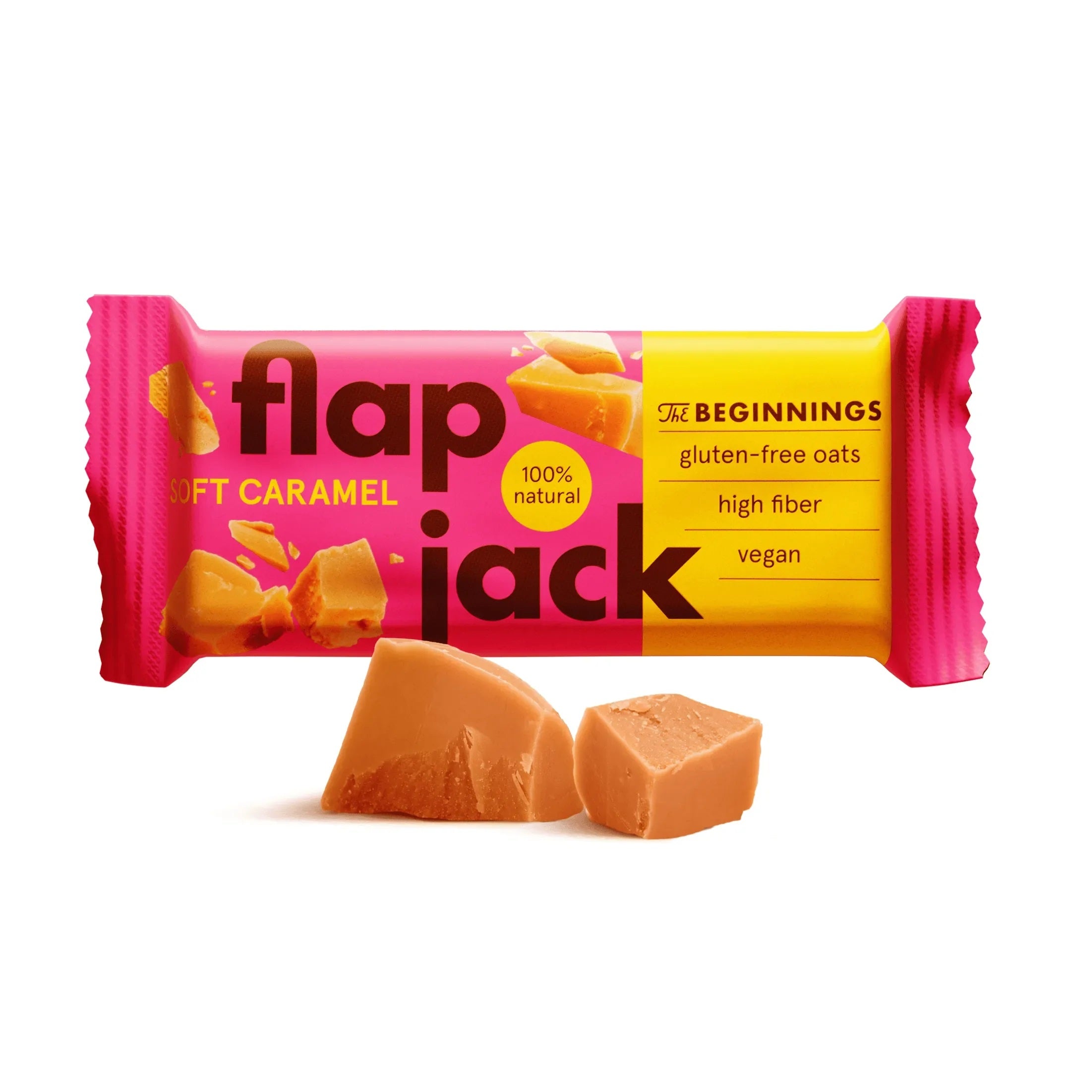 The Beginnings FlapJack bezglutēna auzu pārslu un karameļu batoniņš, 60g