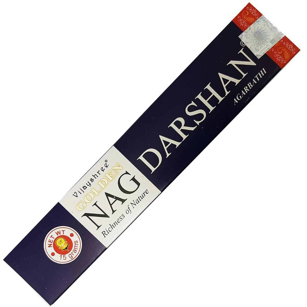 Vijayshree Golden Nag smaržkociņi Darshan, 15g