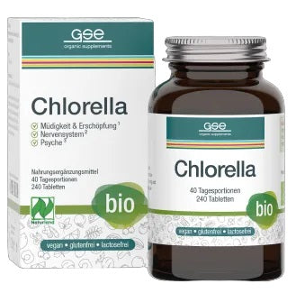 GSE Vetrieb BIO uztura bagātinātājs hlorella (chlorella), 240 tabletes