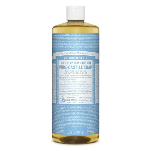 Dr. Bronner`s šķidrās ziepes bērniem, bez aromāta, 945ml