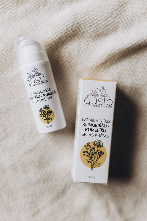 Gusto kliņģerītes un kumelītes sejas krēms, 30ml