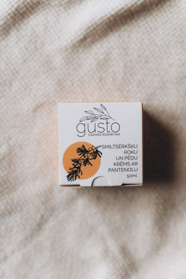 Gusto smiltsērkšķu roku un pēdu krēms, 50ml