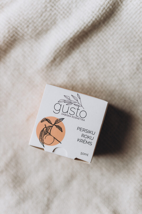 Gusto persiku roku krēms, 50ml