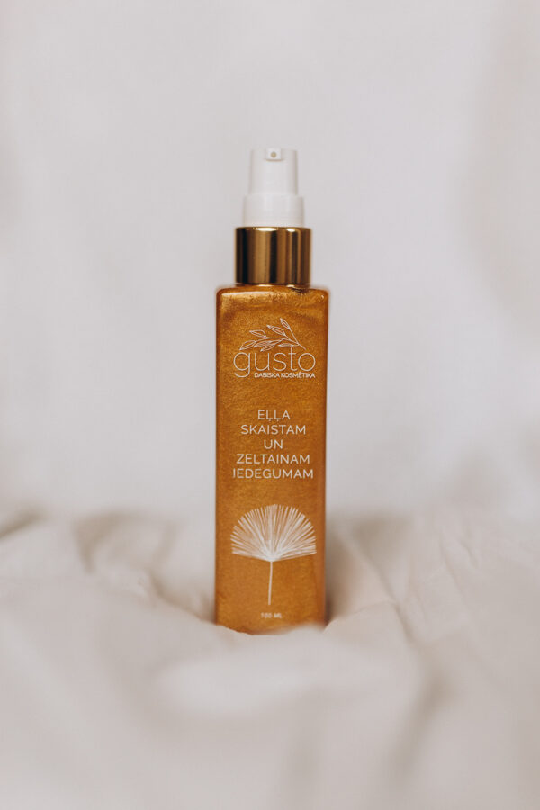 Gusto eļļa skaistam un zeltainam iedegumam, 100ml