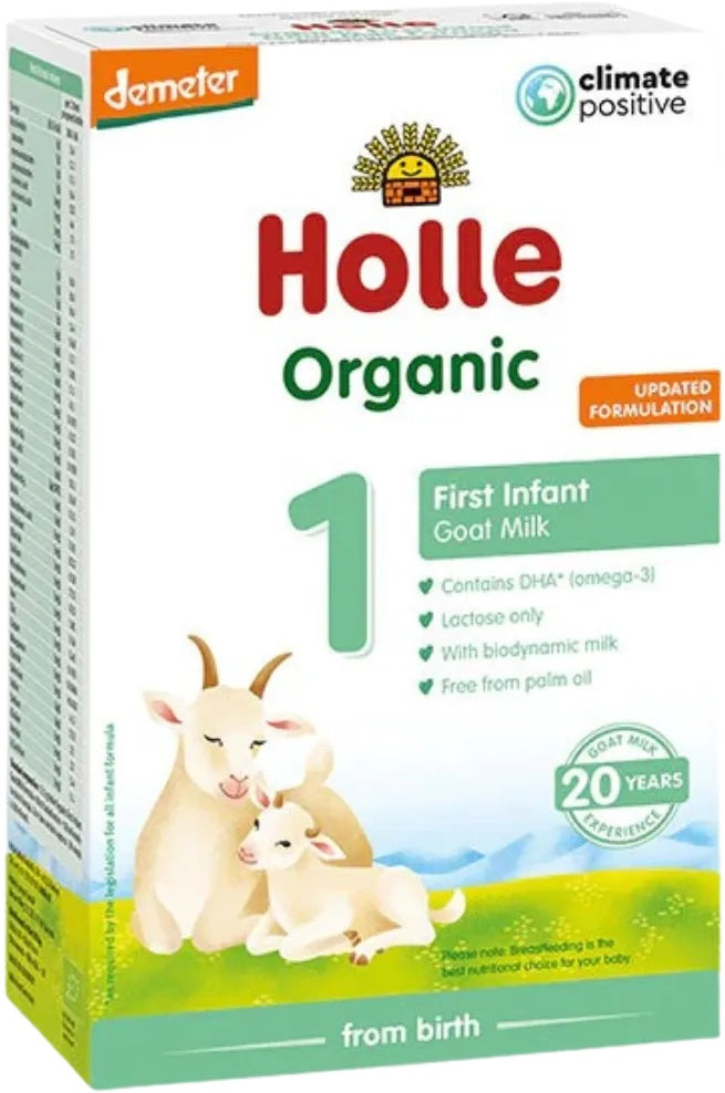 Holle BIO Formula 1 mākslīgais kazas piena maisījums zīdaiņiem no dzimšanas, 400g