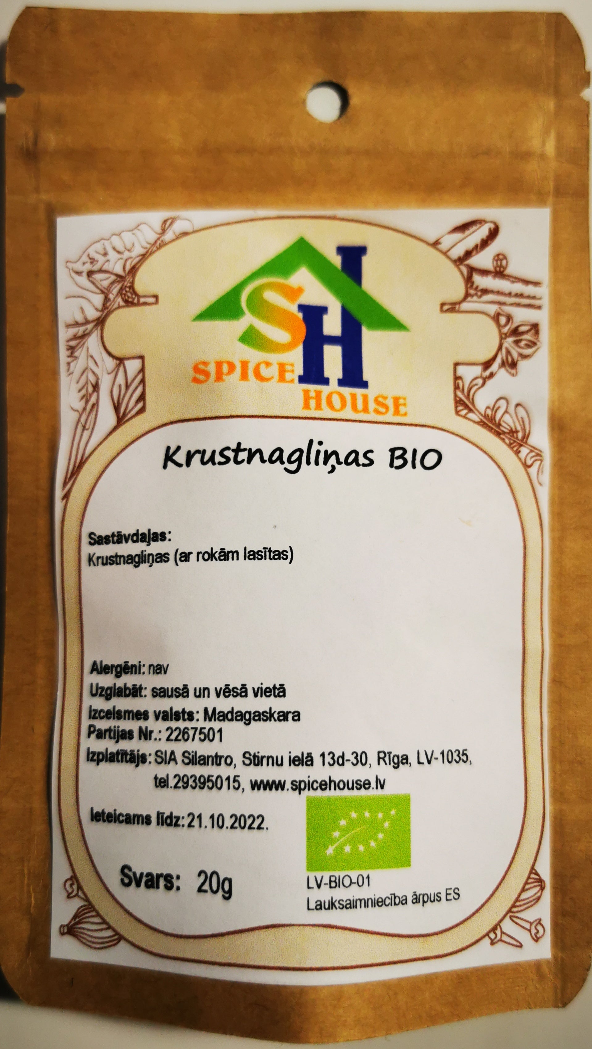 Spice House BIO krustnagliņas, 20g