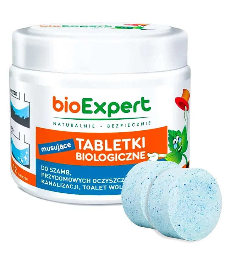 Bioloģiskās tabletes sausajām tualetēm un kanalizācijai, 12gb BioExpert