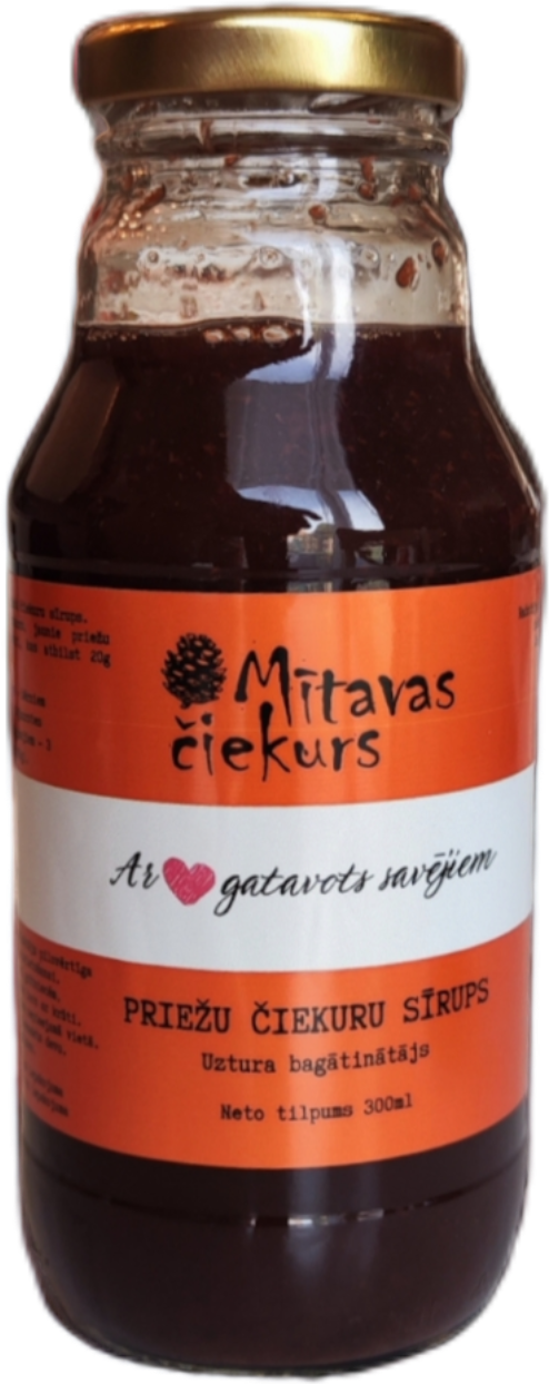 Mītavas čiekurs uztura bagātinātājs Priežu čiekuru sīrups, 300ml
