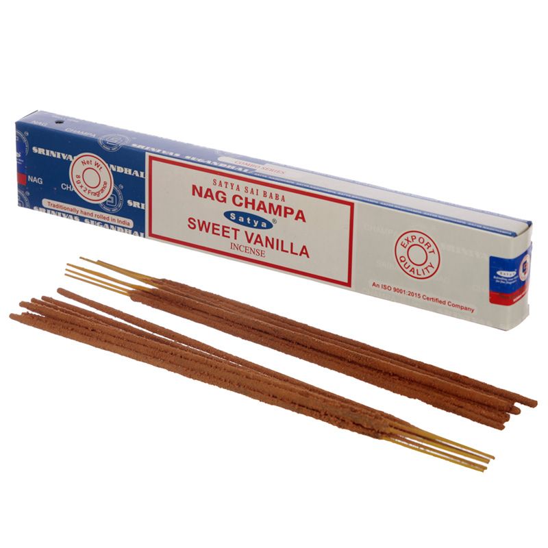 Satya smaržkociņi mix Nag Champa & Sweet Vanilla, 8x2g
