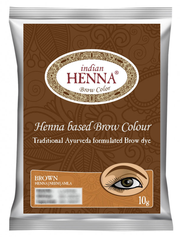 Indian Henna Brow Brown uzacu krāsa brūna, 10g