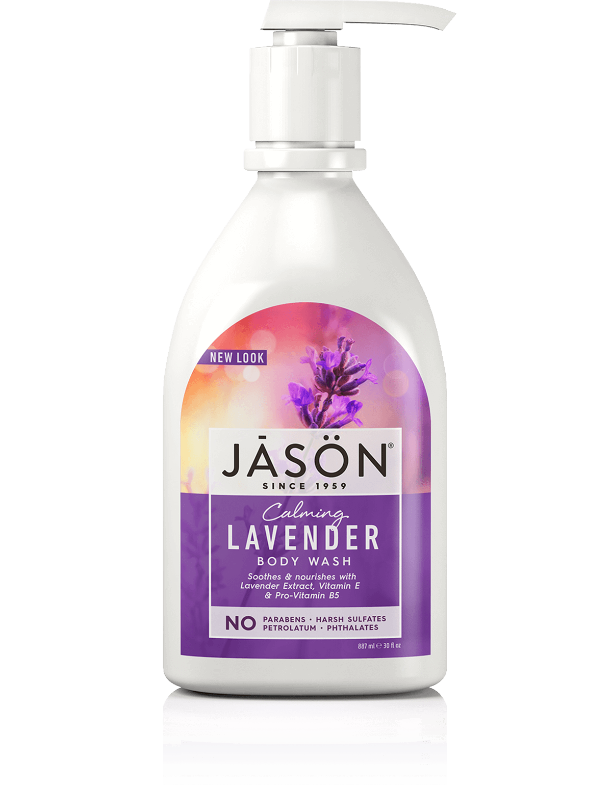 Jason nomierinoša dušas želeja ar lavandu, 887ml