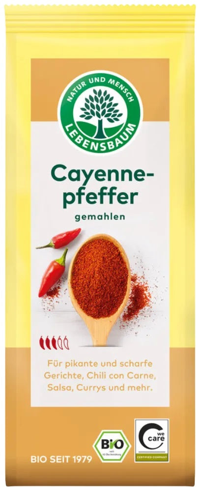 Lebensbaum BIO Kajennas pipari, malti, 50g