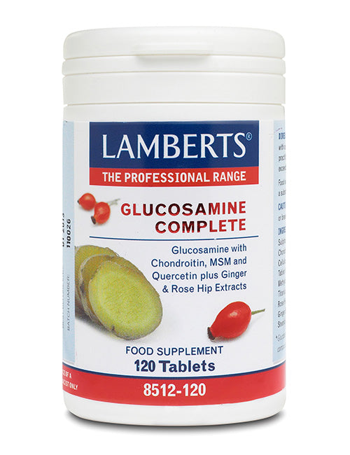 Lamberts uztura bagātinātājs Glikozamīns Complete, 120 tabl.