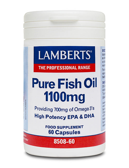 Lamberts uztura bagātinātājs Attīrīta zivju eļļa 1100mg, 60 kaps.