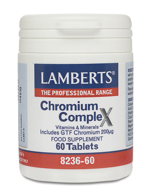 Lamberts uztura bagātinātājs Hroma komplekss ar vitamīniem un minerālvielām, 60 tabl.