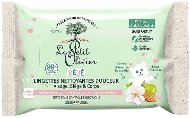 Le Petit Olivier mitrās salvetes zīdaiņiem, 56gb.