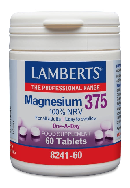 Lamberts uztura bagātinātājs Magnijs 375mg, 60 tabl.