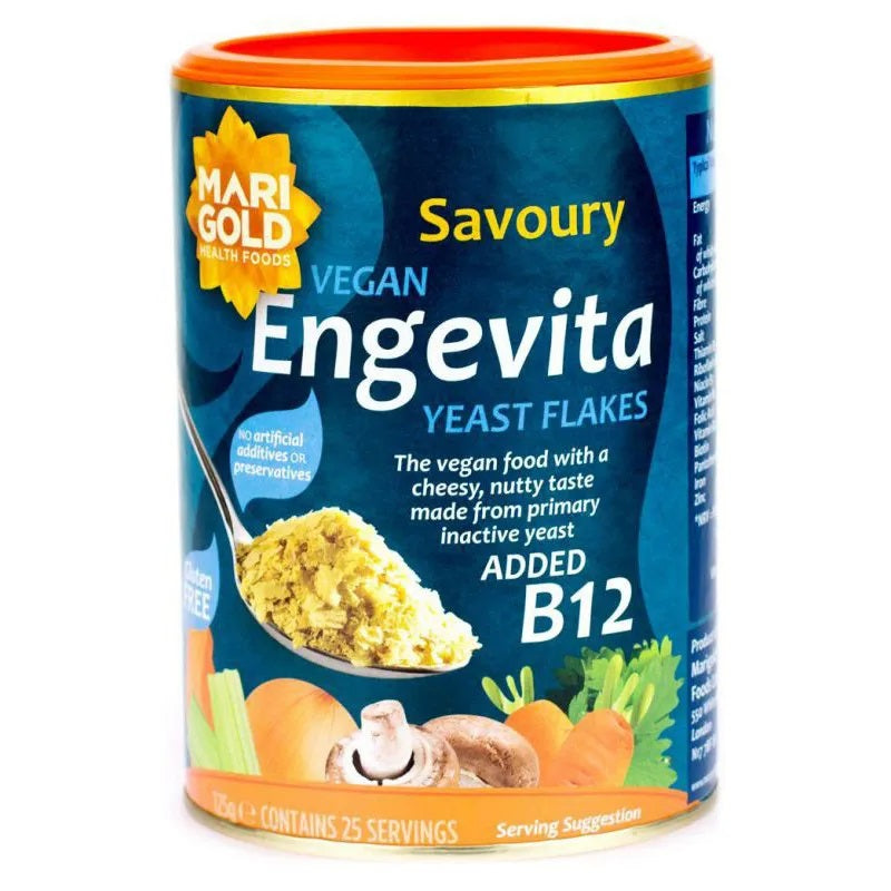 Marigold bezglutēna pārtikas rauga pārslas Engevita ar cinku un B12, 100g