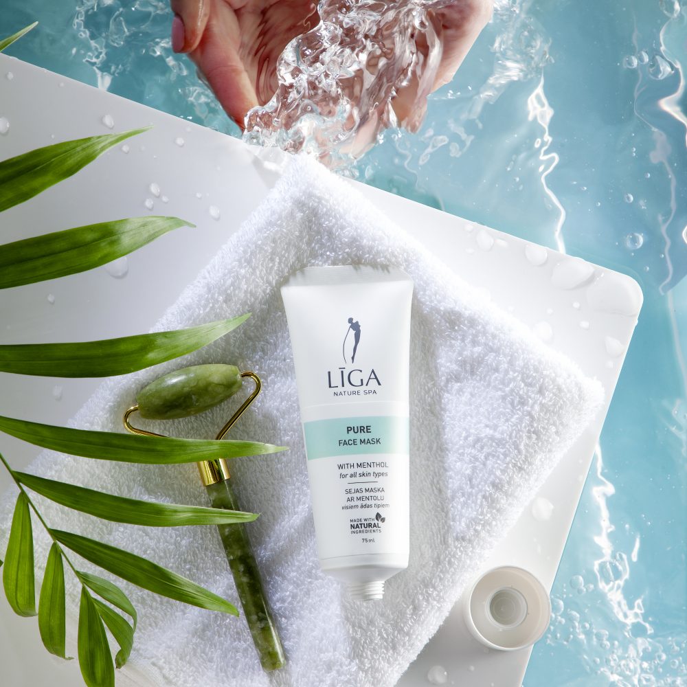 Līga Nature SPA sejas maska ar mentolu kombinētai ādai Pure, 75ml