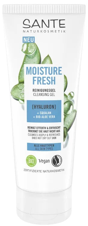 Sante Moisture Fresh attīrošs gēls sejai ar hialuronskābi, 100ml