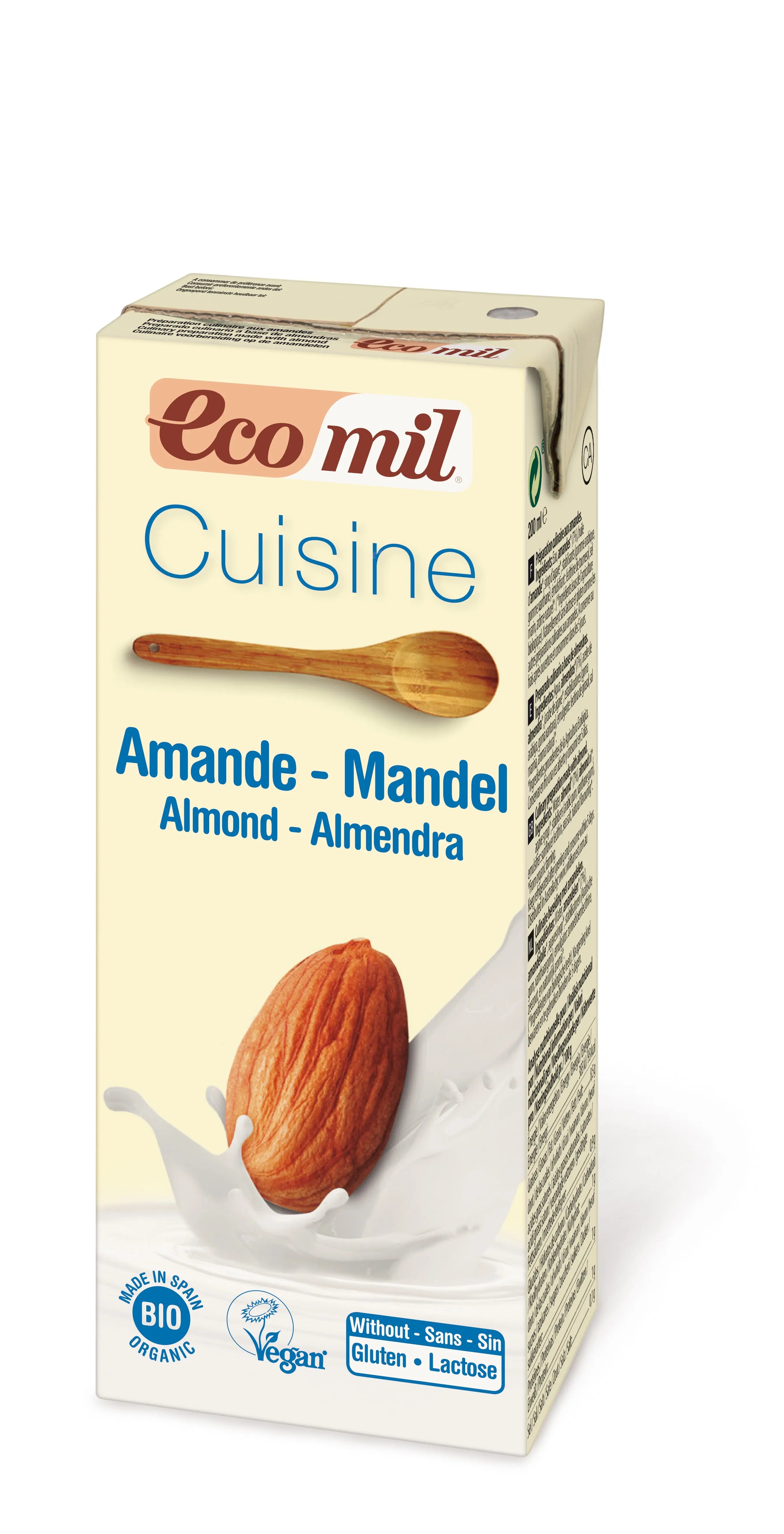 Ecomil BIO mandeļu kulinārijas krēms, 200ml