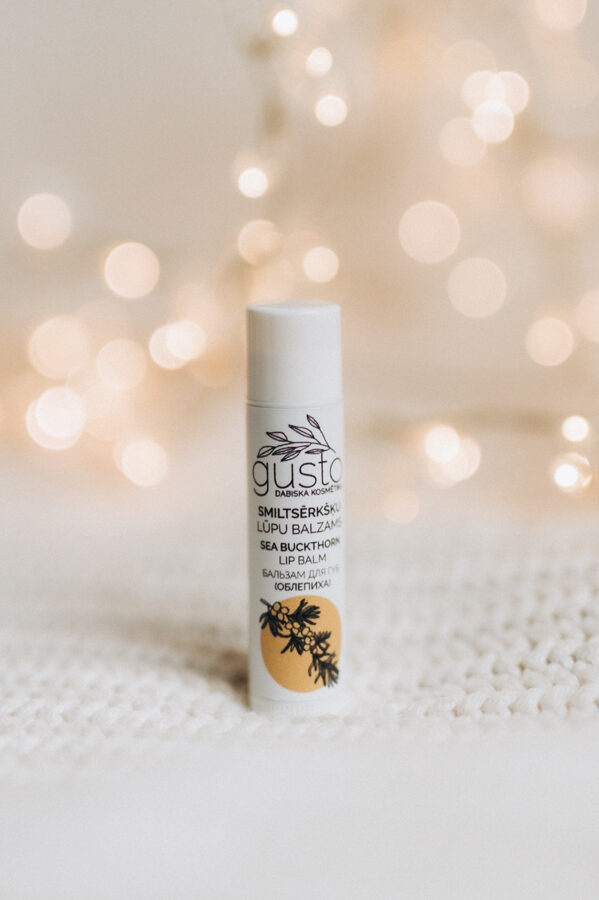 Gusto smiltsērkšķu lūpu balzāms, 5ml