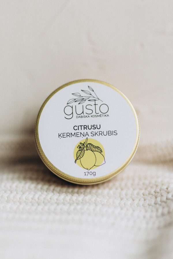 Gusto citrusu jūras sāls ķermeņa skrubis, 170g