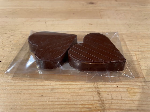 Rūgts! piena šokolādes sirdis, 2gb.