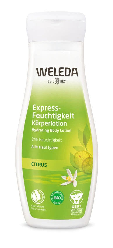 Weleda citrusu mitrinošs pieniņš ķermenim, 200ml