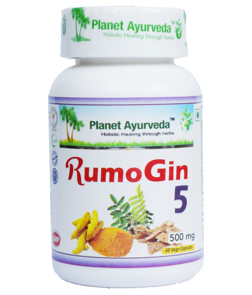 Planet Ayurveda uztura bagātinātājs RumoGin 5 (locītavu veselībai), 60kaps.