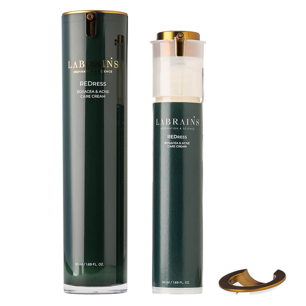 LABRAINS Rosa cease and Pore perfect krēms rozācijas un aknes skartai ādai, 50ml