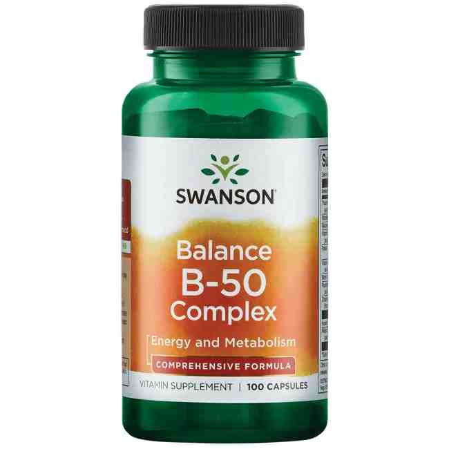 Swanson uztura bagātinātājs B vitamīnu komplekss, N100