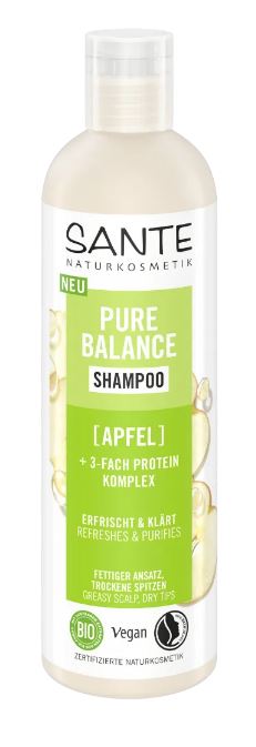 Sante Hair šampūns ar āboliem un proteīniem Pure Balance, 250ml