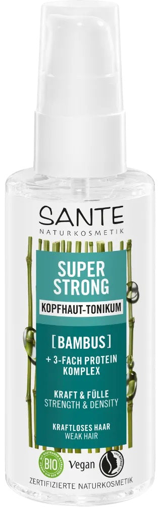 Sante Hair stiprinošs matu toniks ar bambusa ekstraktu Super Strong, 75ml