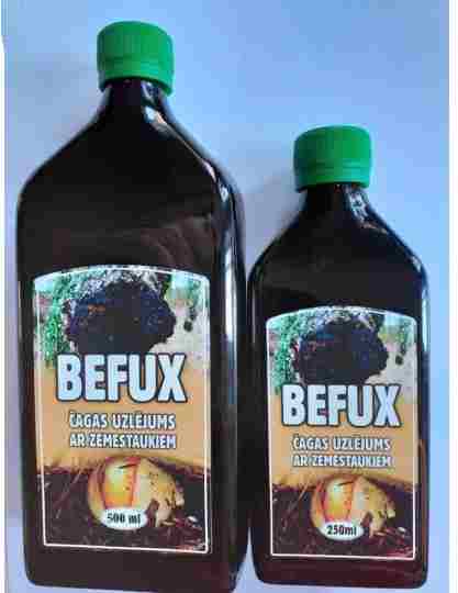 Sipro čagas uzlējums ar zemestauku sulu Befux, 500ml