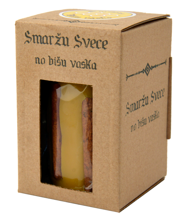 Emīlijas Bišu Vasks bišu vaska smaržu svece ar kanēli