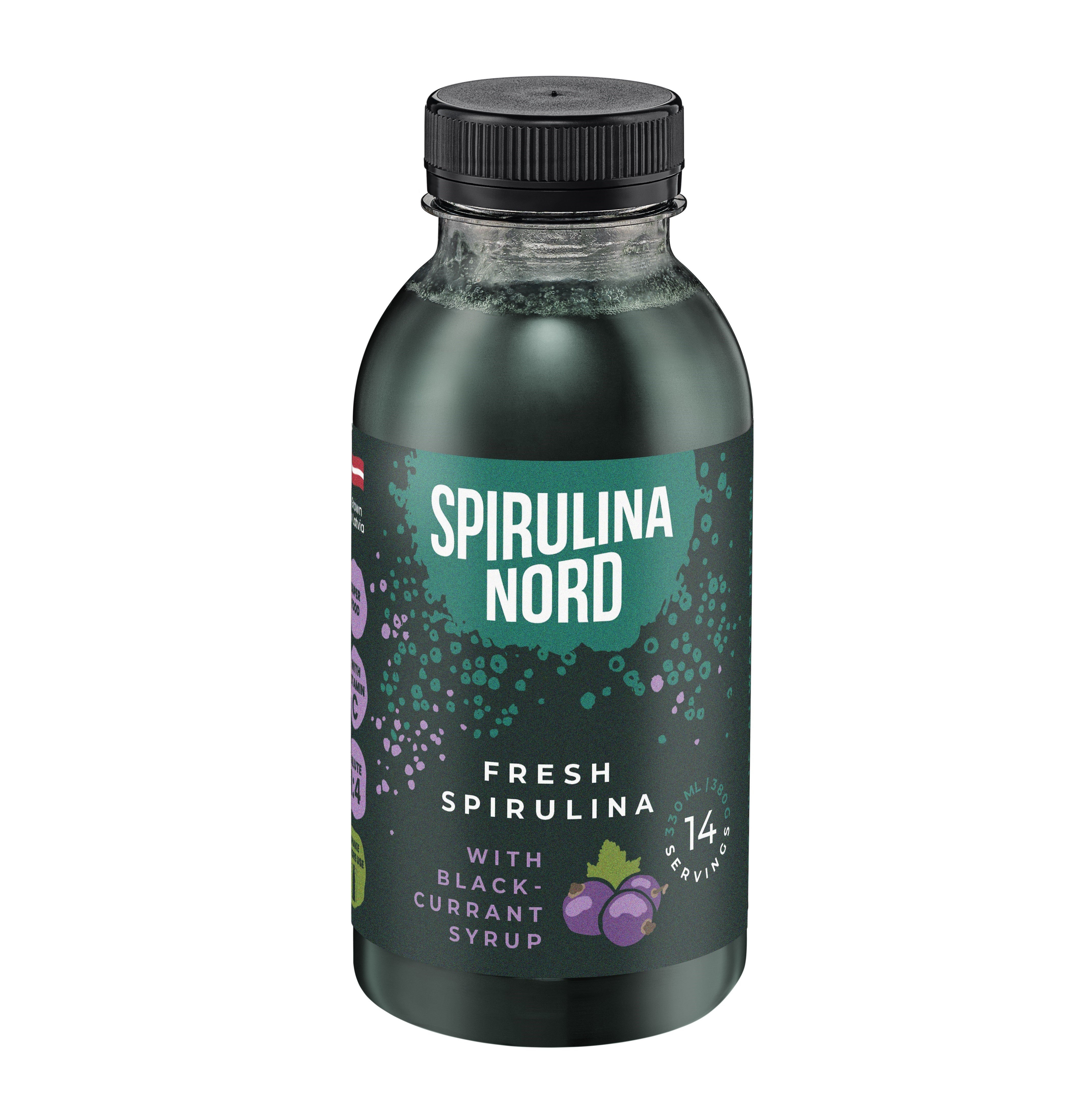 Spirulina Nord svaiga spirulīna ar upeņu sīrupu 330 ml / 14 dienām