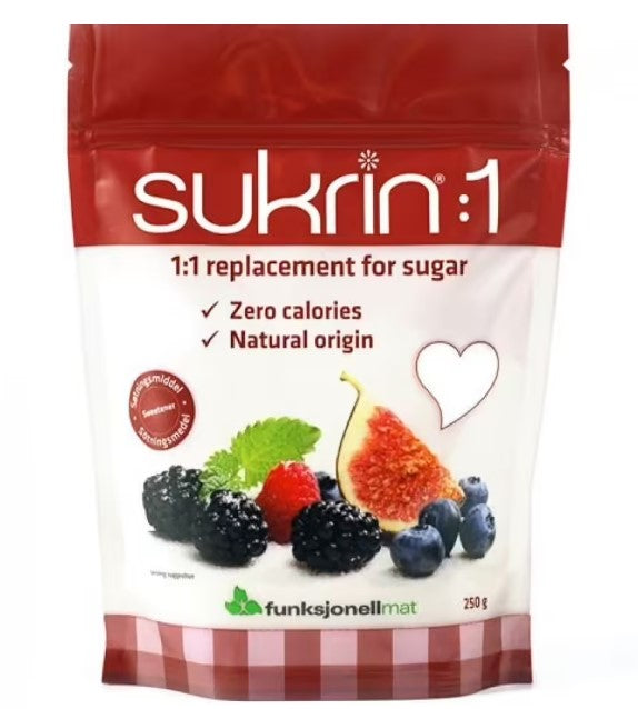 Sukrin:1 dabīgais saldinātājs (eritritols ar stēviju), granulēts, 500g