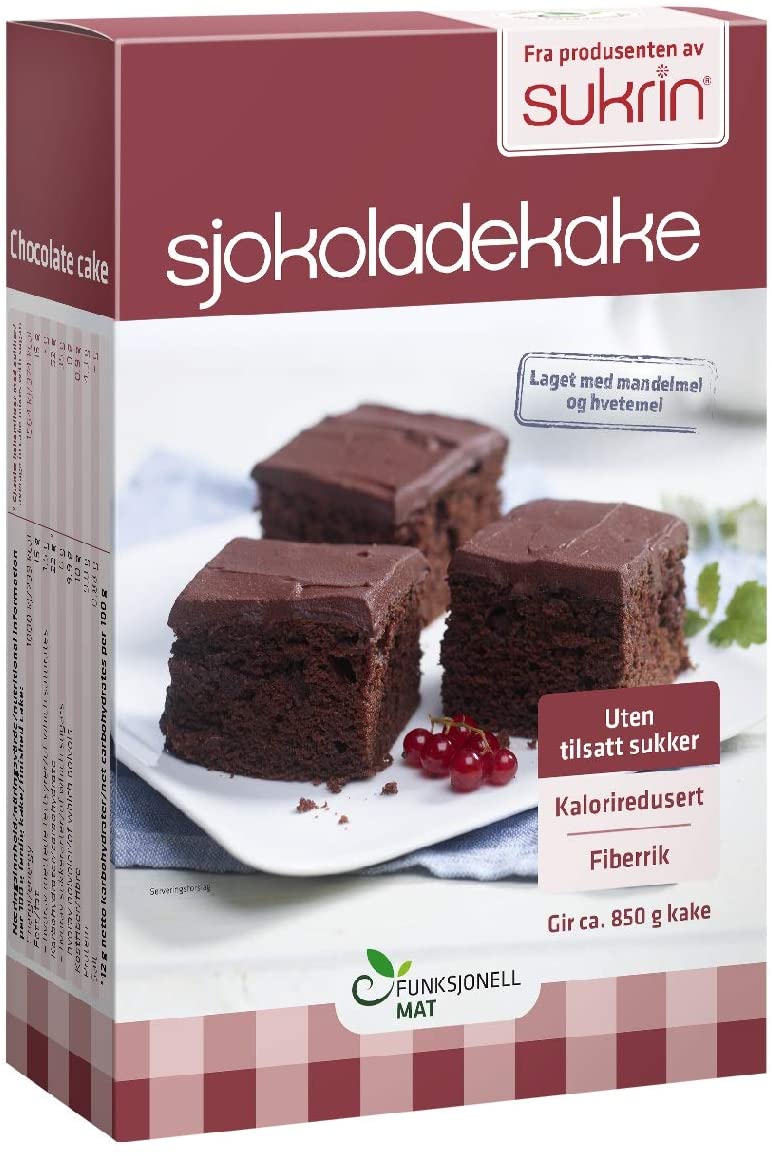 Sukrin šokolādes kūkas maisījums ar kviešu un sezama miltiem, 375g