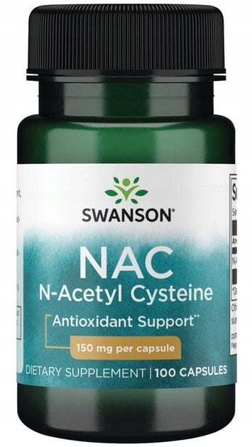 Swanson uztura bagātinātājs N-Acetyl Cysteine (NAC) 150mg, 100 kaps.