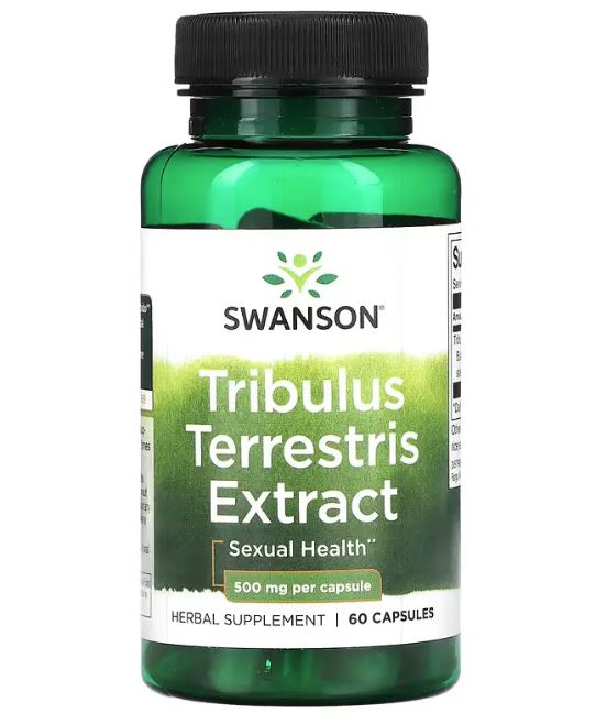 Swanson uztura bagātinātājs Standartizēts tribuļa ekstrakts (tribulis) 500mg, 60 kaps.