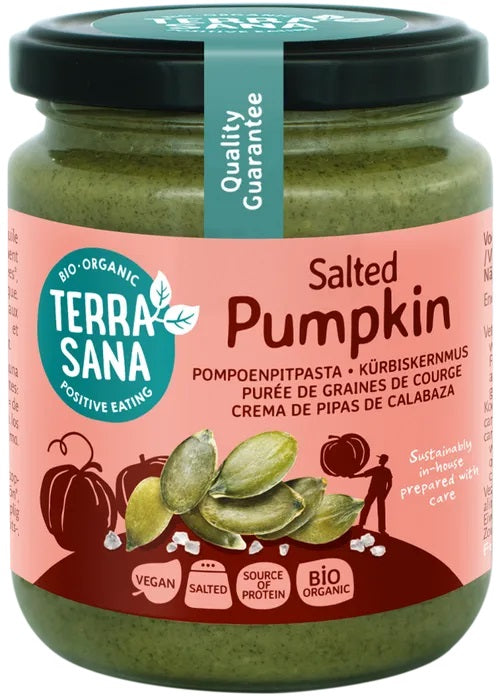 Terrasana BIO ķirbju sēklu sviests ar Himalaju sāli, 250g