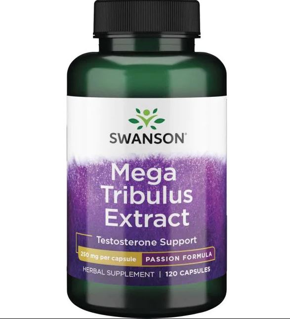 Swanson uztura bagātinātājs Standartizēts tribuļa ekstrakts (tribulis) 250mg, 120 kaps.
