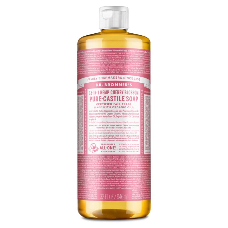 Dr. Bronner`s ķiršu ziedu šķidrās ziepes, 945ml