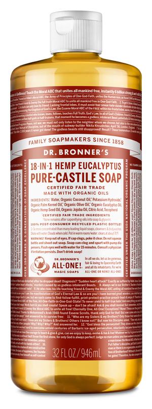 Dr. Bronner`s eikalipta šķidrās ziepes, 945ml