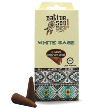 Green Tree Native Soul konusi ar krītošo dūmu efektu "White Sage", 8gab