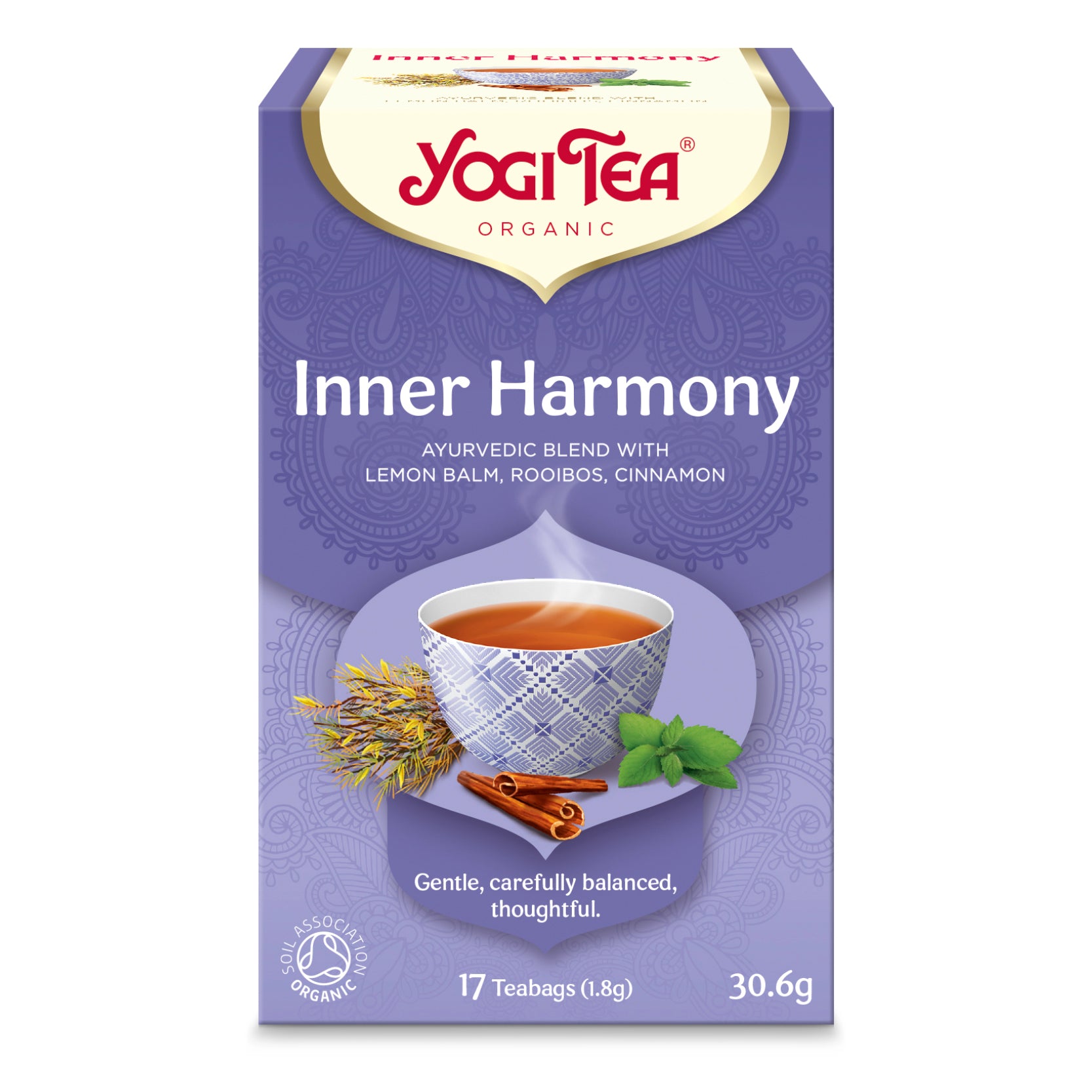 Yogi Tea BIO klasiskā tēja iekšējai harmonijai "Inner Harmony", 17pac./30,6g