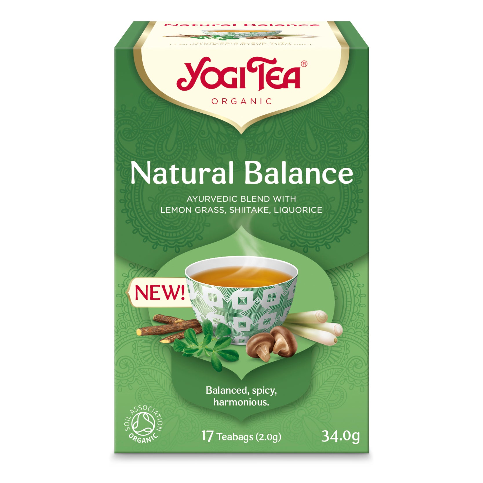 Yogi Tea BIO tēja dabiskam balansam "Natural Balance", 17pac./34g