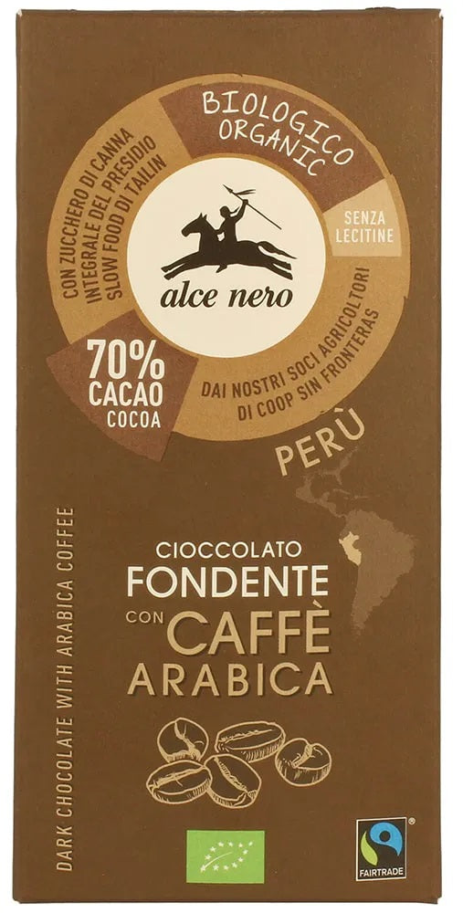 Alce Nero BIO 70% tumšā šokolāde ar kafiju, 50g