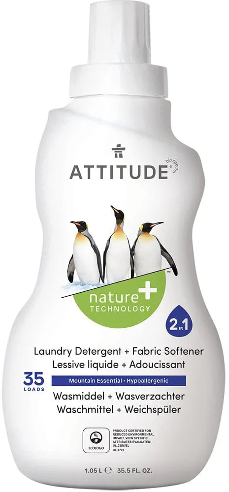 Attitude veļas mazgāšanas un mīkstināšanas līdzeklis 2in1, 1,05l